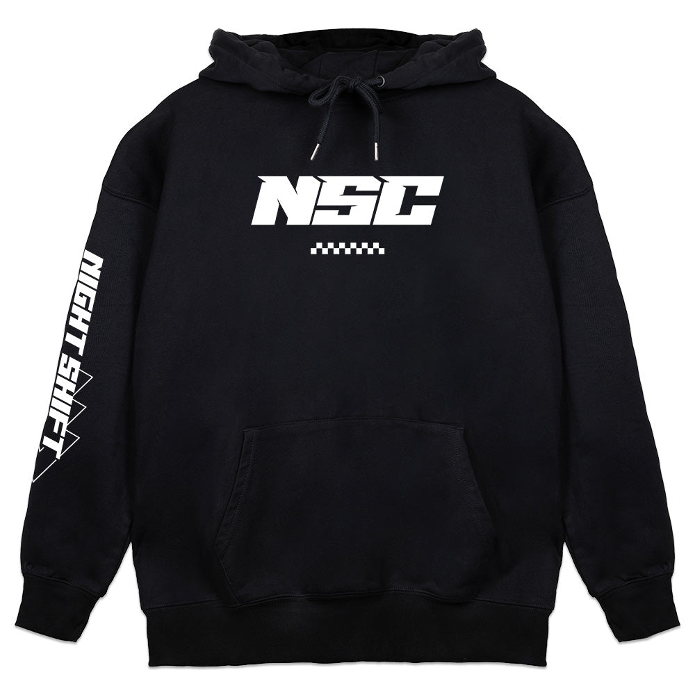 RayInTheCity Night Shift Crew Minimal Hoodie - Black
