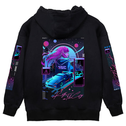 RayInTheCity Night Shift Crew Hoodie - Black