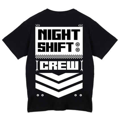 RayInTheCity Night Shift Crew Minimal T-Shirt - Black