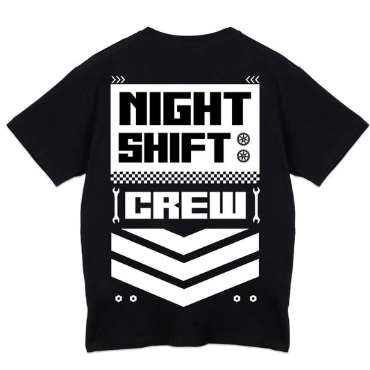 RayInTheCity Night Shift Crew Minimal T-Shirt - Black