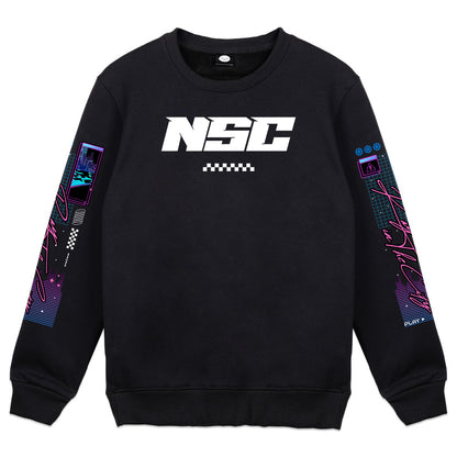 RayInTheCity Night Shift Crew Crewneck - Black