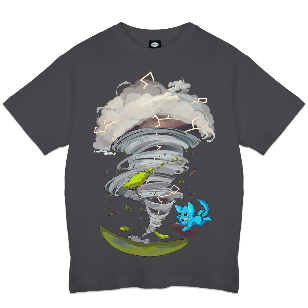 AndyHill Storm Chase Pup Charcoal T-Shirt