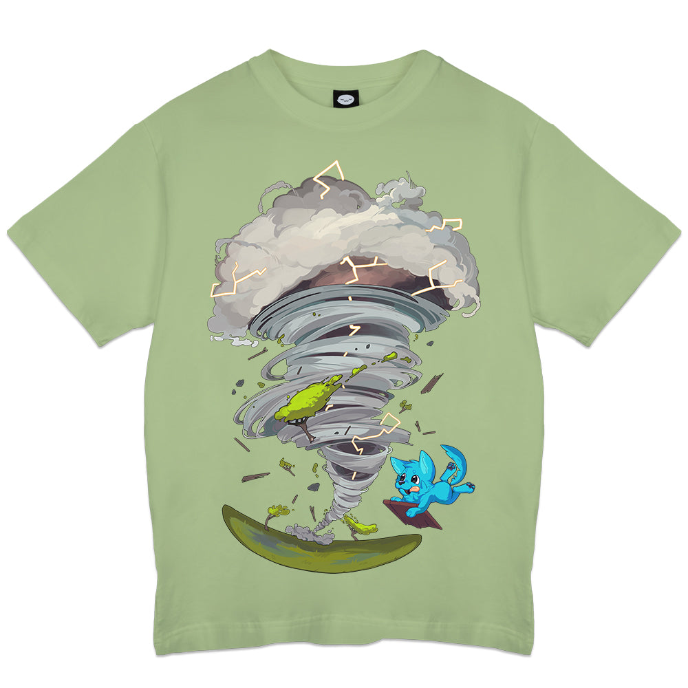 AndyHill Storm Chase Pup Green T-Shirt