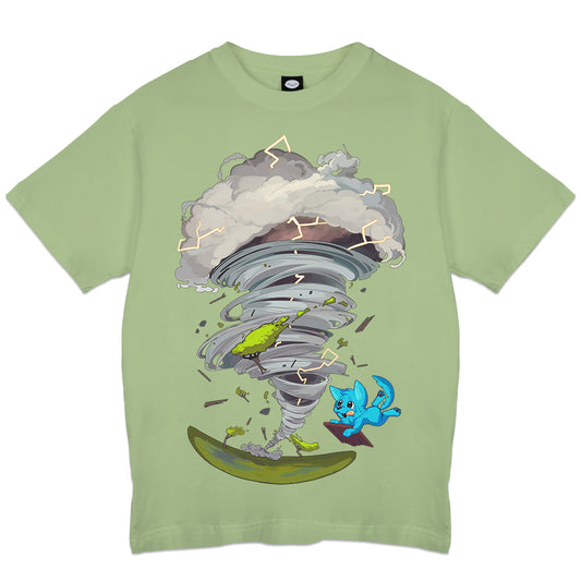 AndyHill Storm Chase Pup Green T-Shirt