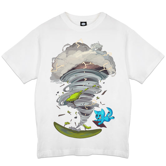 AndyHill Storm Chase PupWhite T-Shirt