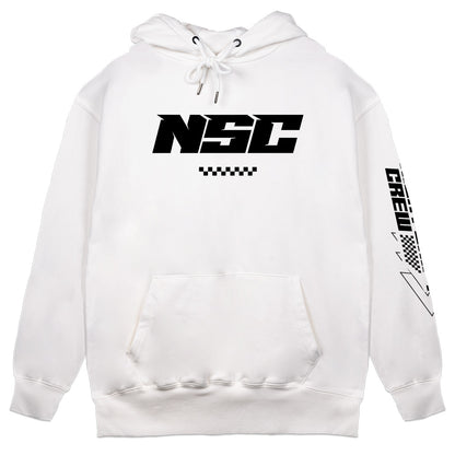 RayInTheCity Night Shift Crew Minimal Hoodie - White