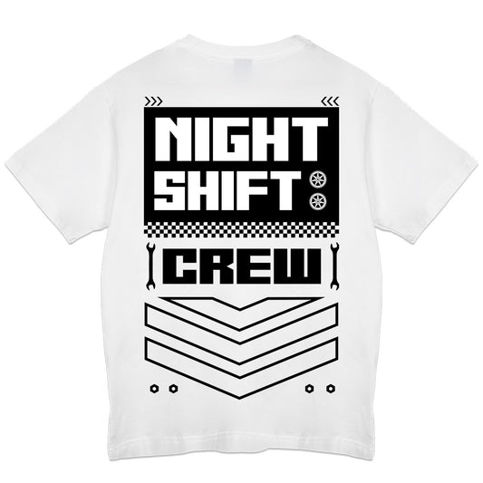 RayInTheCity Night Shift Crew Minimal T-Shirt - White